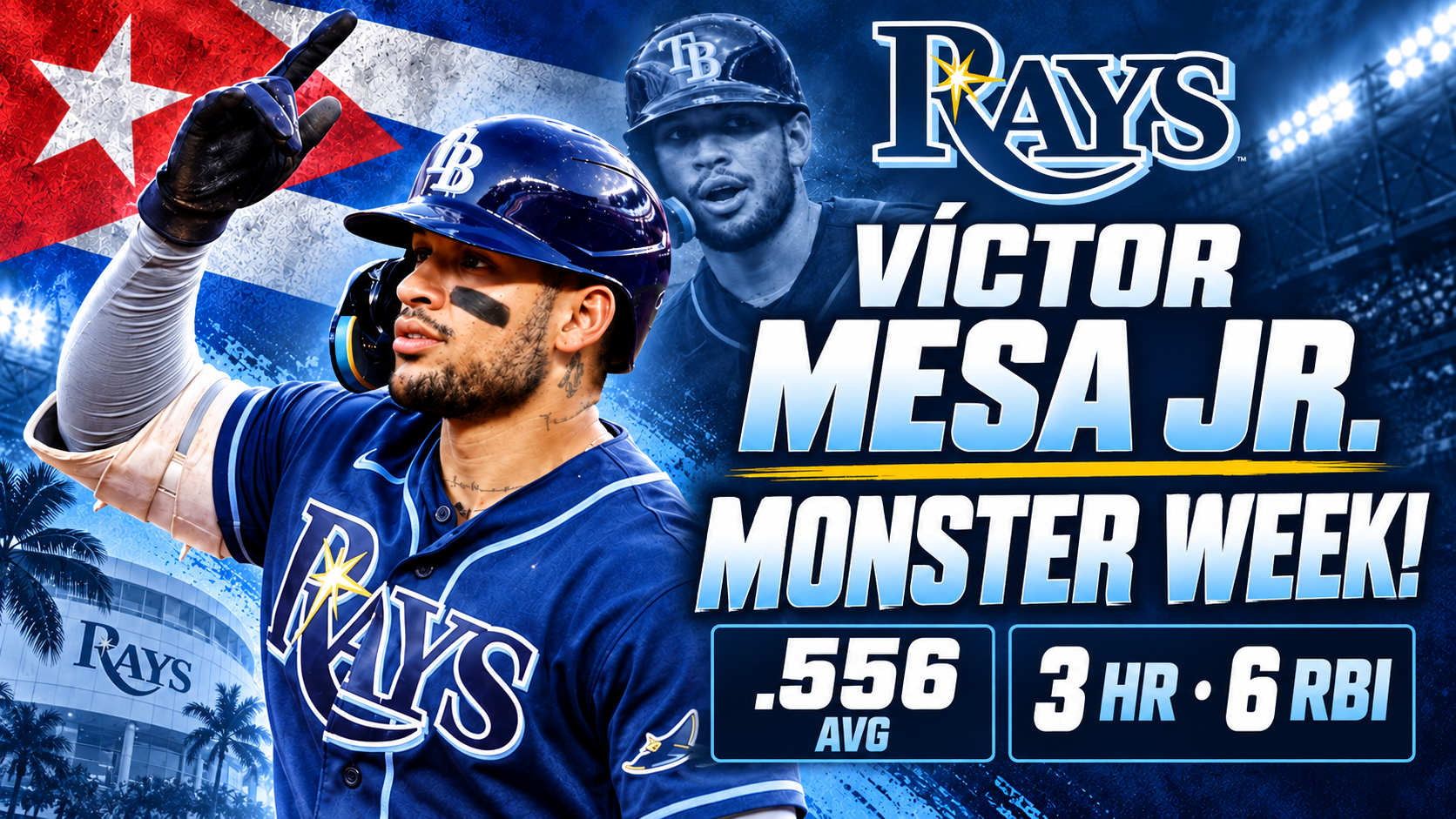 Victor Mesa Jr wins the Player of the Week in the American League.