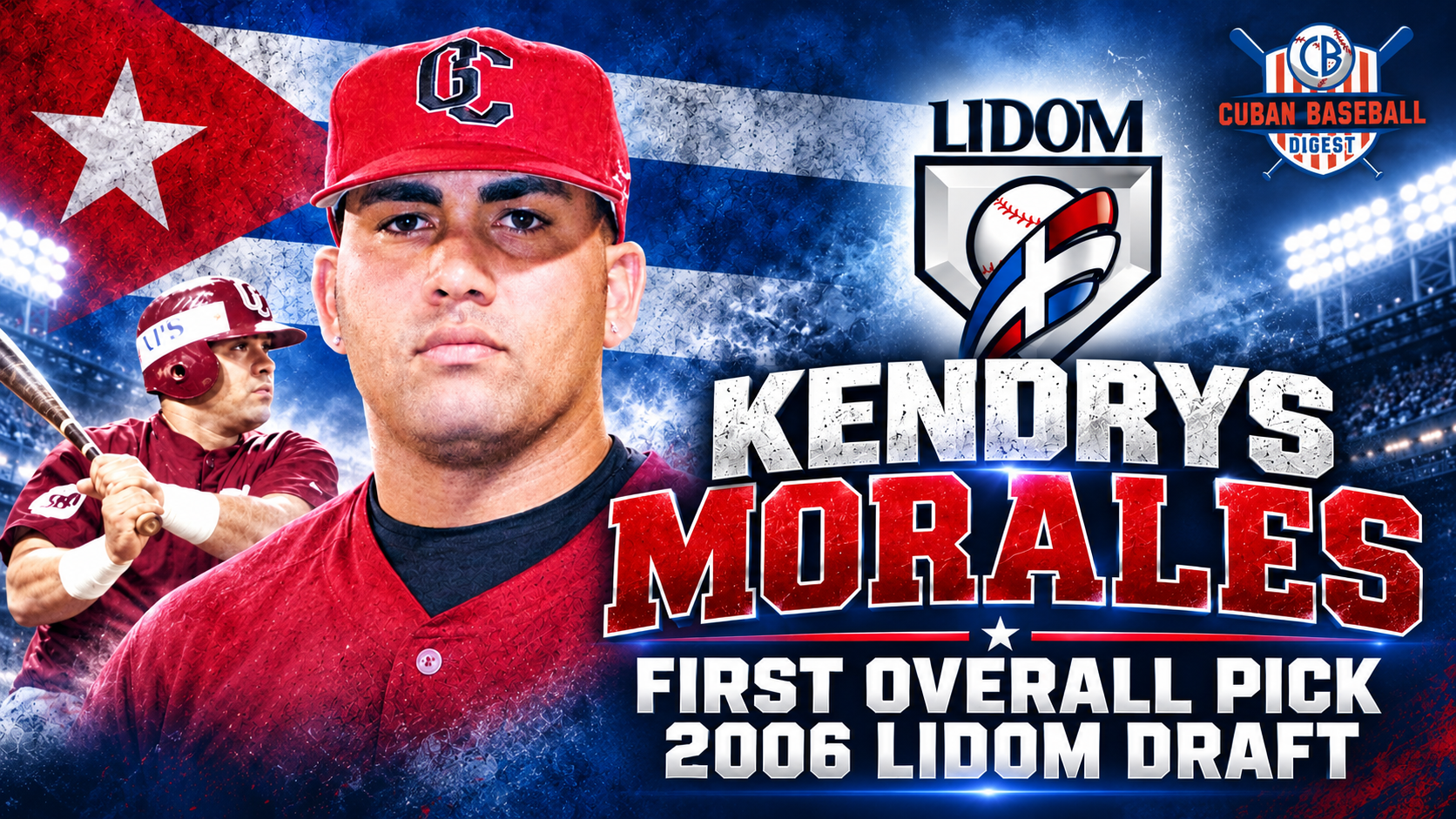 Kendrys Morales, the Cuban Who Became the No. 1 Pick in the LIDOM Draft.